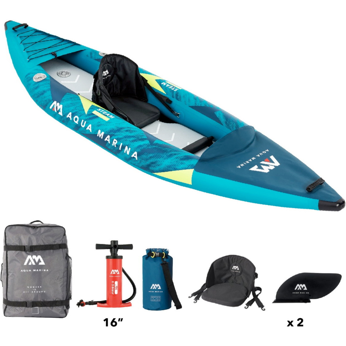 2026 Aqua Marina Steam-312 1 Person Whitewater Kayak 46328